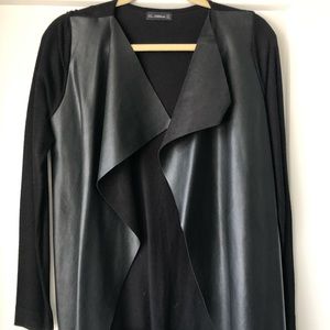 Zara leather sweater